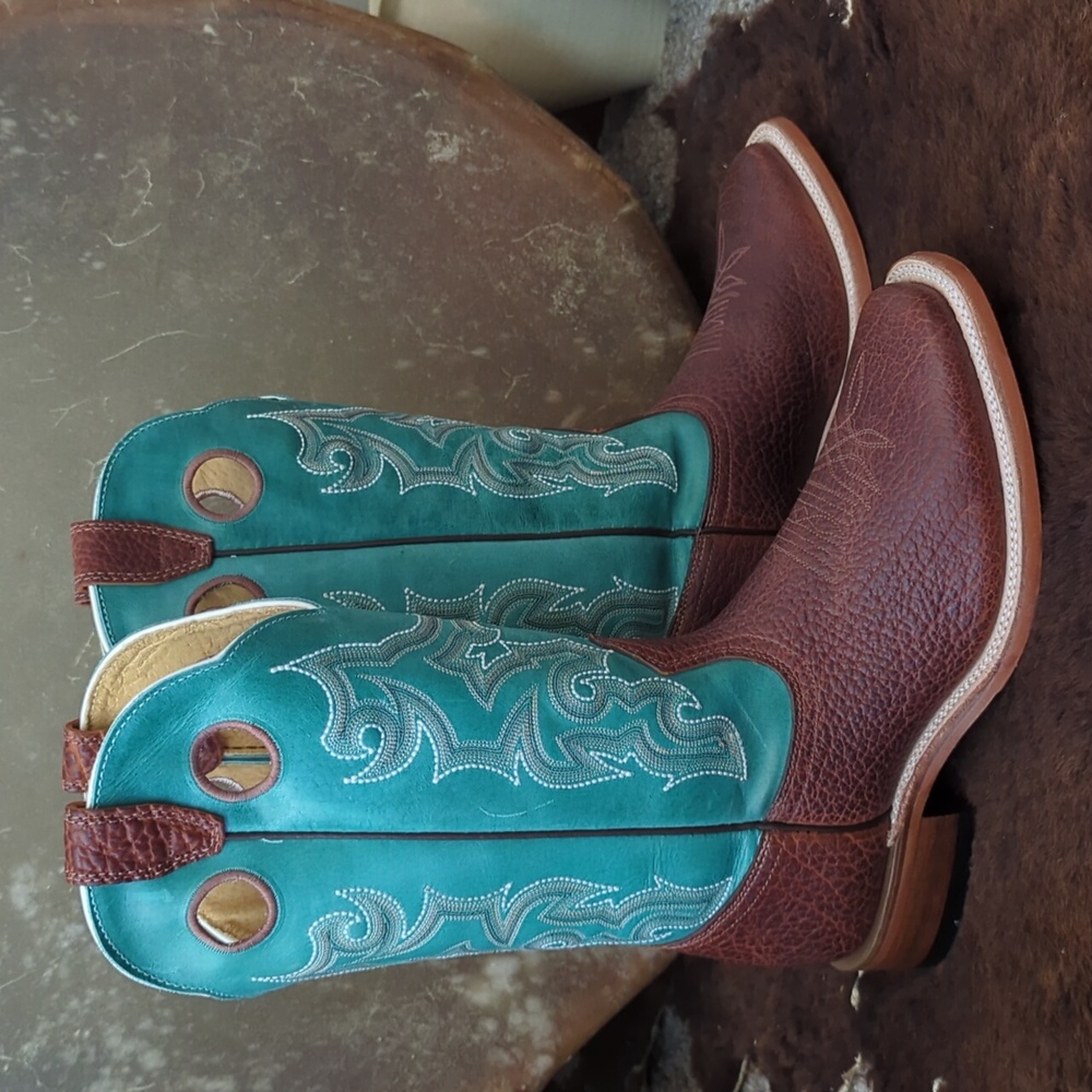 🐎BOULET🐎 #6320 "West Turqueza" cowgirl western boots square toe sz 10 NWOB